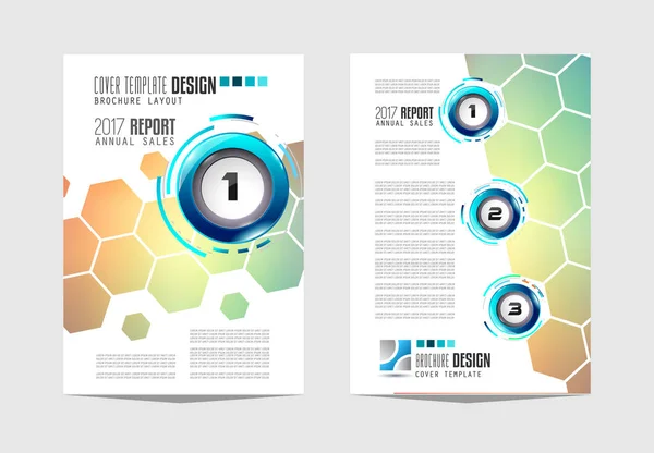 Brochure Template Flyer Design Depliant Cover Voor Zakelijke Doeleinden Elegante — Stockvector