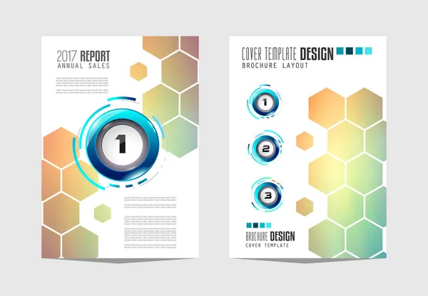 Шаблон Брошюры Дизайн Флаера Надежная Крышка Деловых Целей Элегантная Планировка — стоковый вектор