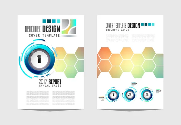 브로슈어 전단지 디자인 비즈니스 목적으로 Depliant 텍스트와 이미지에 공간을 우아한 — 스톡 벡터