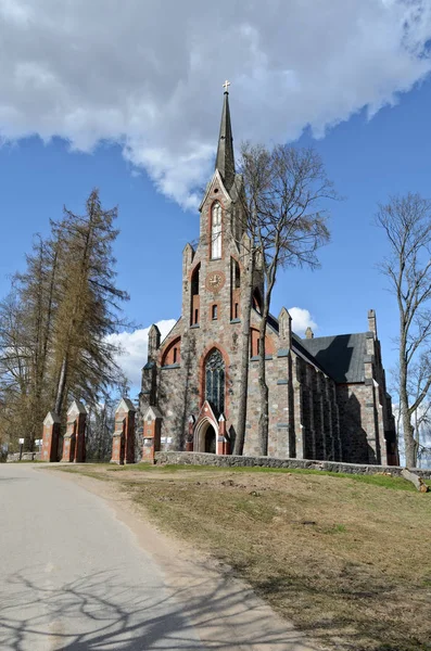 La chiesa di Cesvaine — Foto Stock