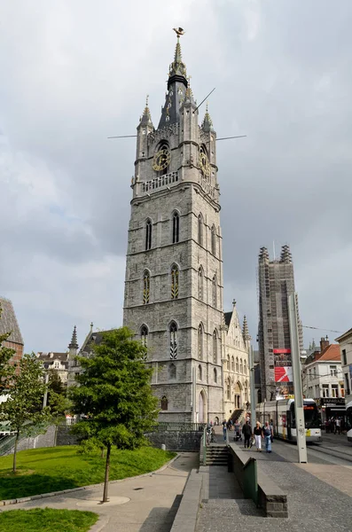 Gent, eski şehir, Belçika — Stok fotoğraf
