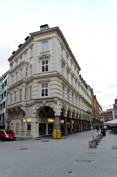 Collonda street, stary Hamburg — Zdjęcie stockowe