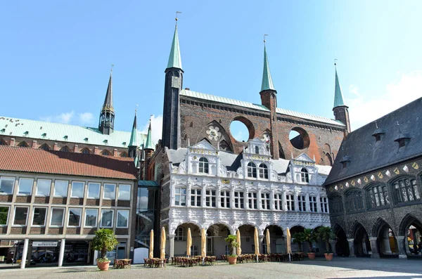 On the streets of the old town, Lbeck — Stock Photo, Image