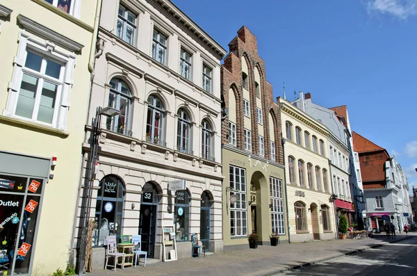 Per le strade del centro storico, Lbeck — Foto Stock