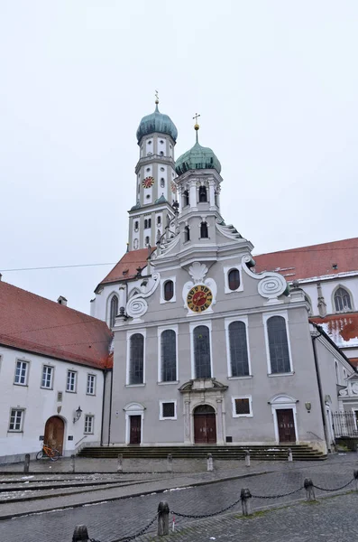 St. Ulrich a katedrála St. Afra — Stock fotografie