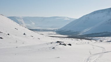 Apatity, kar yol dağlarında