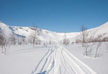 Apatity, kar yol dağlarında