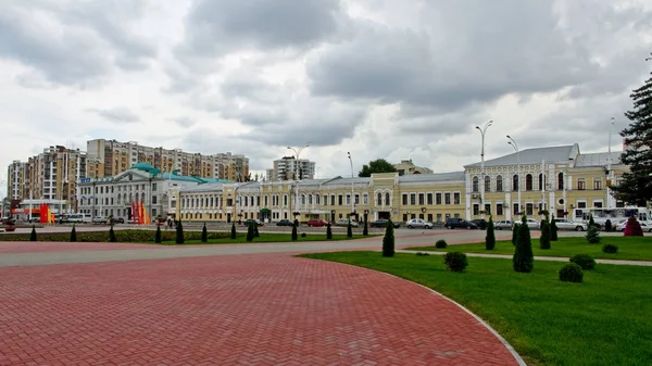 Ταμπόβ Ρωσία Ιουλίου 2015 Των Ανδρών Γυμνάσιο Και Κεντρικό Κτίριο — Φωτογραφία Αρχείου
