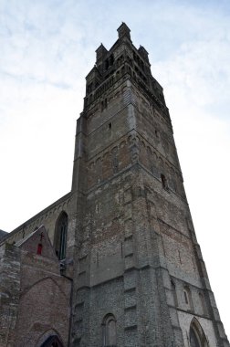 Brugge, Belçika - 9 Eylül 2014: Katedrali, Saint Salvator