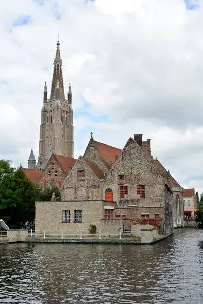 Brugge Belgien September 2014 Church Our Lady — Stockfoto