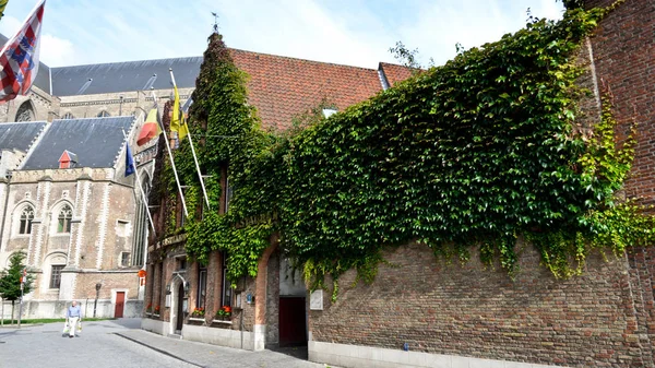 Brugge Belgien September 2014 Old Town Street — Stockfoto