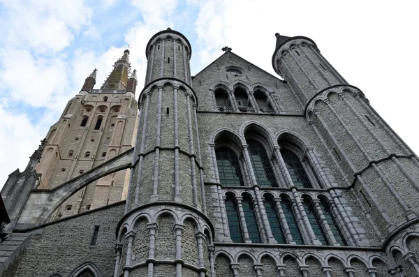 Brugge Belçika Eylül 2014 Kilise Our Lady — Stok fotoğraf
