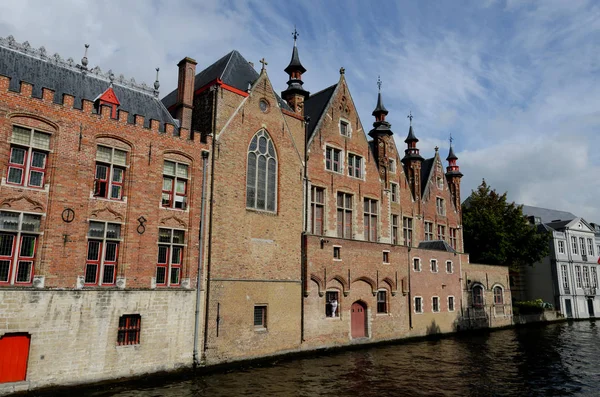 Brugge Belgium September 2014 Dijver Canal Embankment — Stockfoto