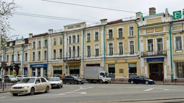 Centrum City Irkutsk Land Ryssland September 2015 Bilden Togs 2015 — Stockfoto