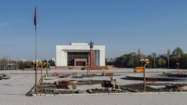 Bişkek, Kırgızistan - 13 Mart 2016: Devlet Tarihi Müzesi