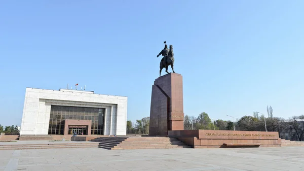 Bishkek Kyrgyzstan March 2016 Monument Manas — Stock Photo, Image