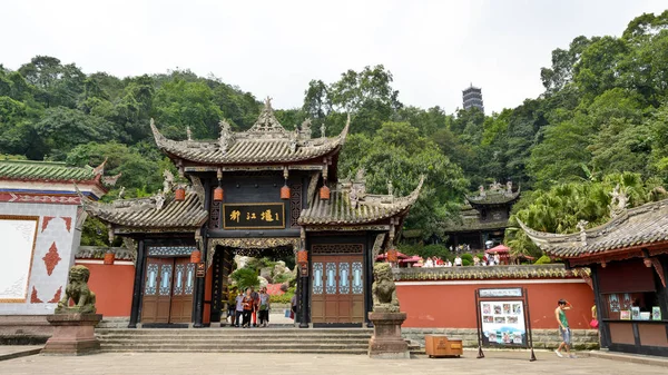 Dujiangyan China Junho 2013 Erwang Templo Dos Dois Reis — Fotografia de Stock