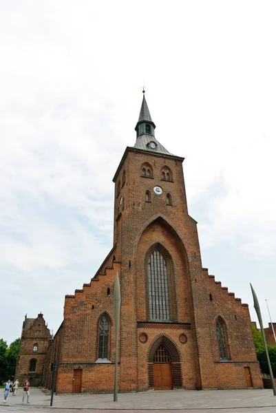 Odense Denemarken Juni 2012 Kathedraal Van Saint Knud — Stockfoto