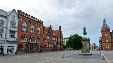 Esbjerg, Denmark - June 27, 2012: Torvet Square clipart