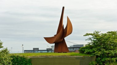 Esbjerg, Danimarka - 27 Haziran 2012: Denizcilerin anıt