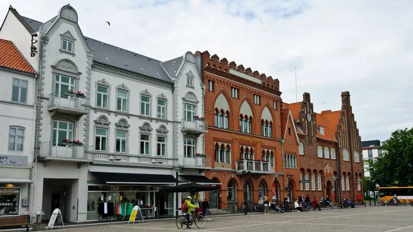 Esbjerg Dinamarca Junio 2012 Plaza Torvet — Foto de Stock