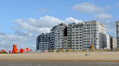 Ostend, Belçika - 9 Eylül 2014: Embankment Ostend