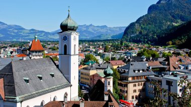 Kufstein, Almanya - 21 Eylül 2007: Şehir manzarası