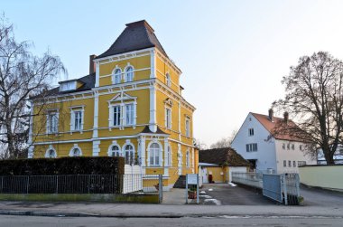 Nordlingen, Almanya - 31 Ocak 2014: Tüccar Evi