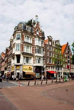 Amsterdam, Hollanda - 1 Haziran 2008: Şehir görünümü