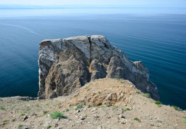 Olkhon Adası, Rusya - 13 Temmuz 2016: Khoboy Burnu