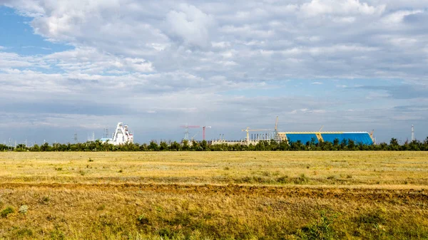 Kotelnikovo Rússia Junho 2015 Construção Armazém — Fotografia de Stock