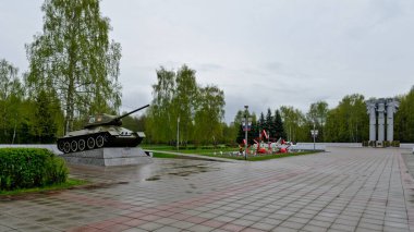 Korolev, Rusya - 8 Mayıs 2020: Zafer Anıtı