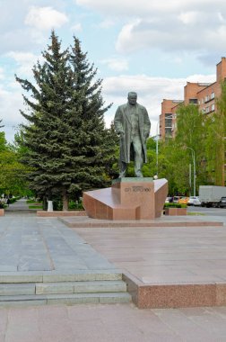 Korolev, Rusya - 16 Mayıs 2020: Korolev Anıtı