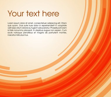 Vektör soyut daire dikdörtgen arka planda turuncu renk