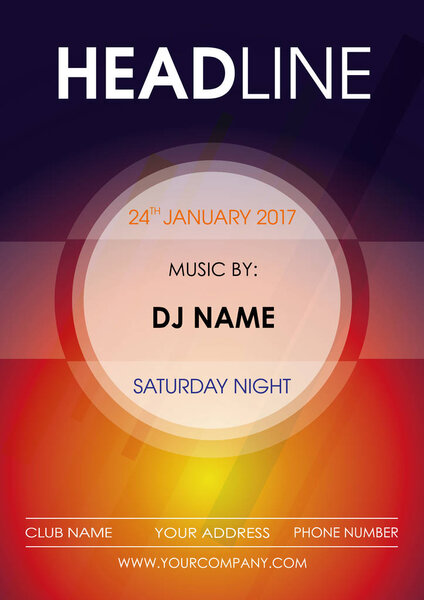 Club vector flyer, corporate business, annual report, brochure d