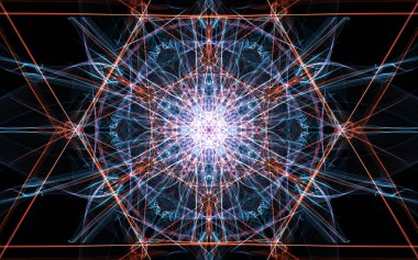 Renkli raster fraktal arka plan