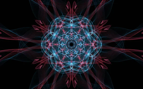Fond fractal raster coloré — Photo