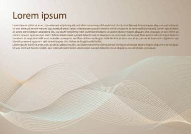 Vektör soyut açık kahverengi renkli renkli dalga ile