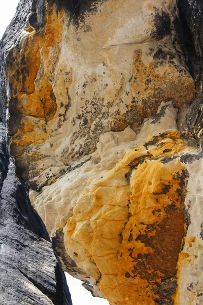 Рок гори Тиса, текстура з пісковика. Чеський ландшафт — стокове фото