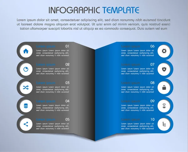 Σύγχρονη πολύχρωμα infographics επιλογές πρότυπο διάνυσμα σχεδιαστεί για να — Διανυσματικό Αρχείο