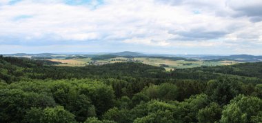 Kale kule etmek görünümünden çek peyzaj.