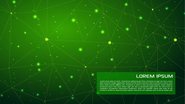 Vektör soyut geometrik arka planda yeşil renk