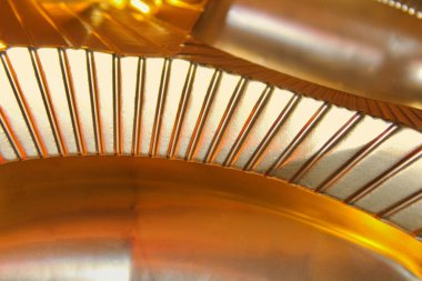 Hatları ile soyut altın metal arka plan Parlatıcı