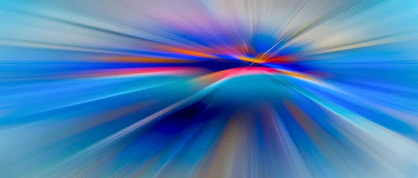 Abstract big data, speed, colorful fibers, rays background in bl — Stock Photo, Image