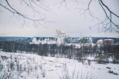     Moscow region kışın manastırda yeni Kudüs 