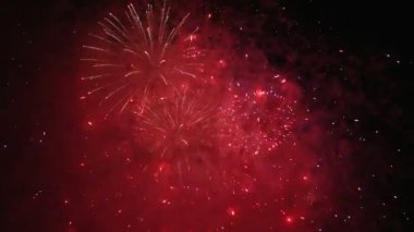 Yeni yıl arifesi Festival havai fişek yüksek tanımlı film göstermek kutlama gece 1080p hd