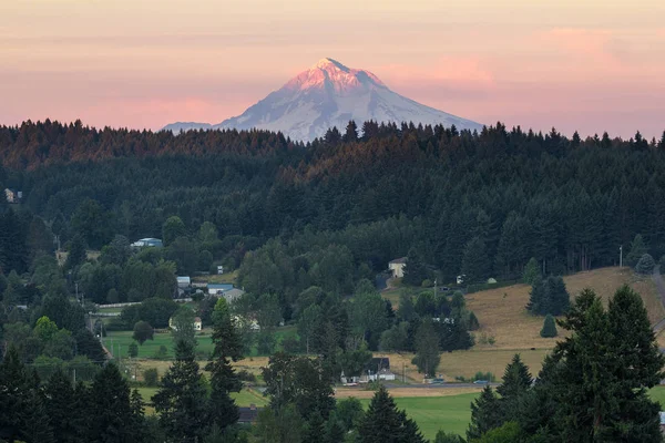 Sista ljuset på Mount Hood — Stockfoto