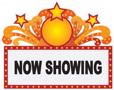 Kayan yazı işareti ışıkları ile illüstrasyon vektör