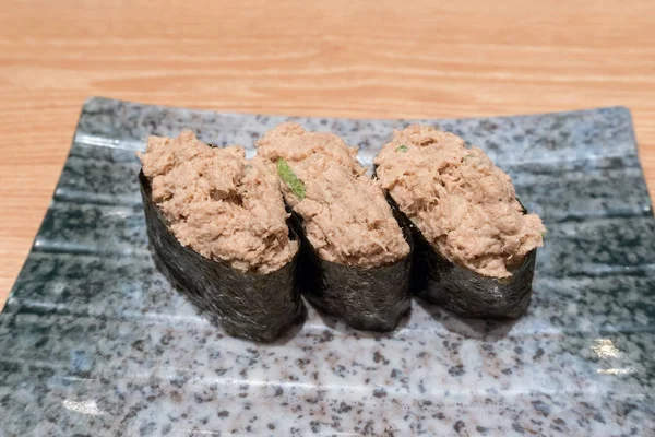 Tonijn Salade Japanse Sushi — Stockfoto