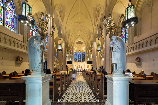 Kyrkan St Alphonsus Interiör i Novena Singapore — Stockfoto